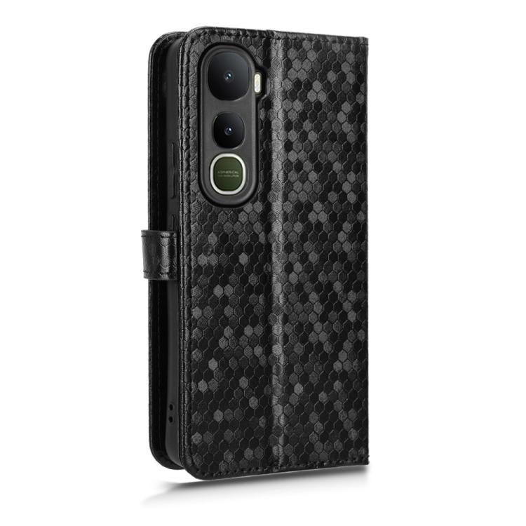 For vivo Y400 5G Global Honeycomb Dot Texture Leather Phone Case