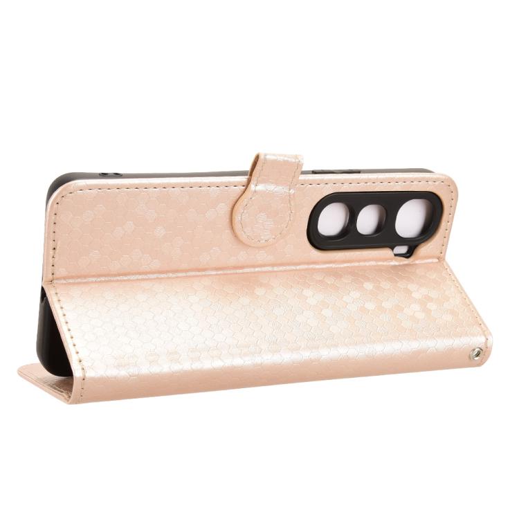 For vivo Y400 5G Global Honeycomb Dot Texture Leather Phone Case