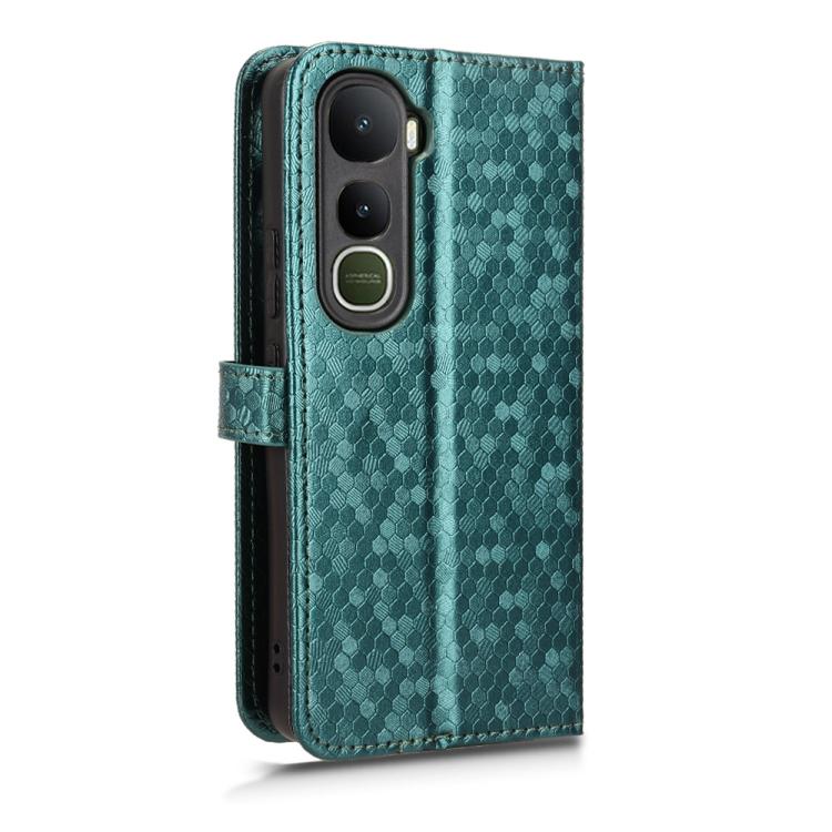 For vivo Y400 5G Global Honeycomb Dot Texture Leather Phone Case