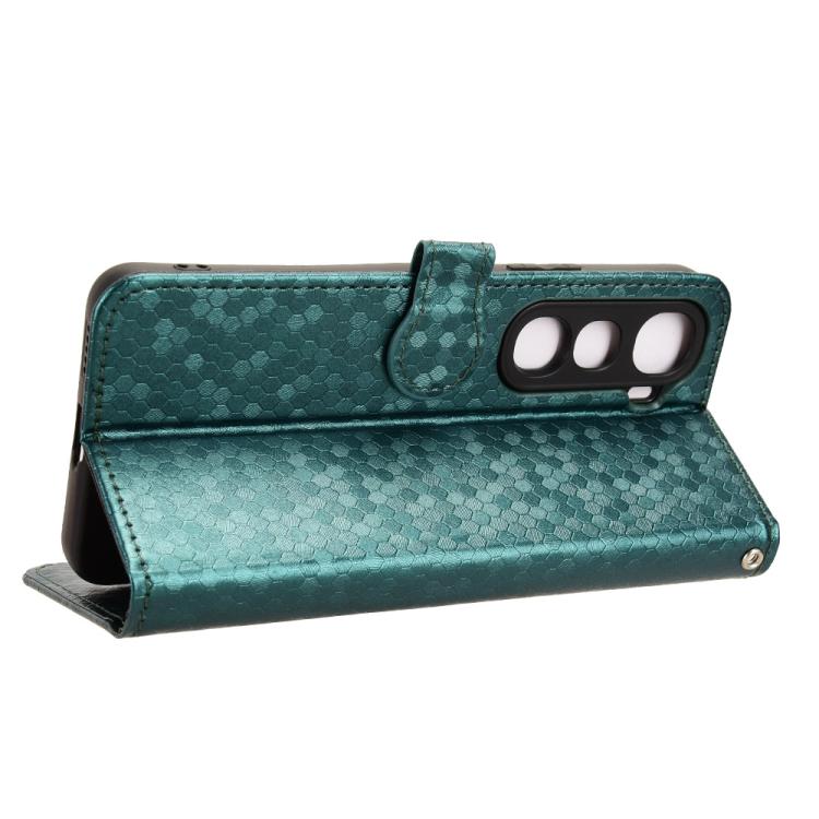 For vivo Y400 5G Global Honeycomb Dot Texture Leather Phone Case