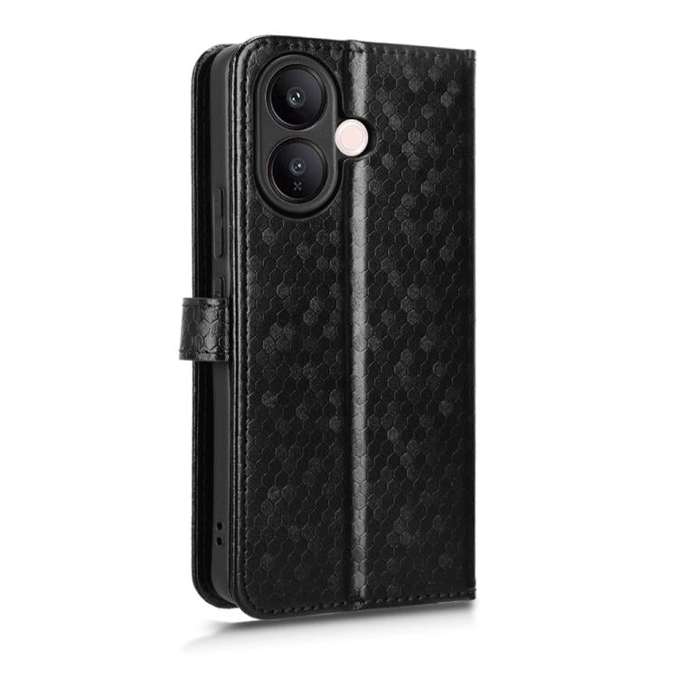 For vivo V60 Lite 4G / 5G Honeycomb Dot Texture Leather Phone Case