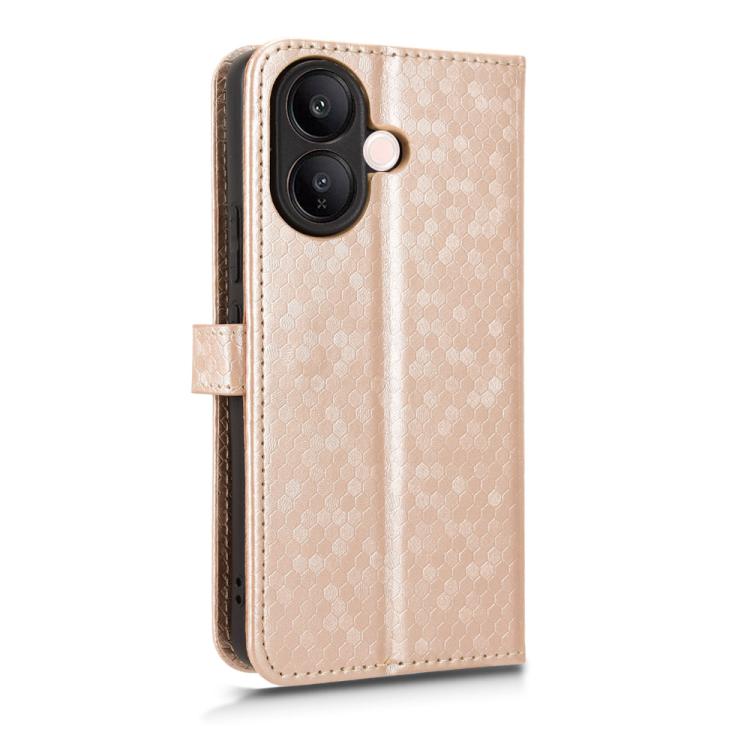 For vivo V60 Lite 4G / 5G Honeycomb Dot Texture Leather Phone Case