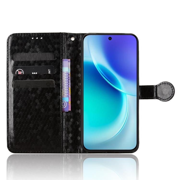 For vivo X300 5G Honeycomb Dot Texture Leather Phone Case