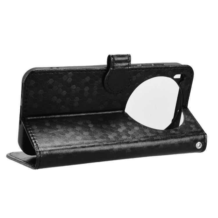 For vivo X300 5G Honeycomb Dot Texture Leather Phone Case
