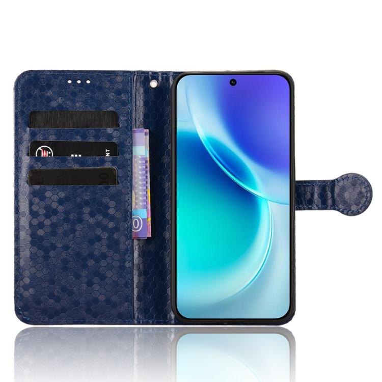 For vivo X300 5G Honeycomb Dot Texture Leather Phone Case
