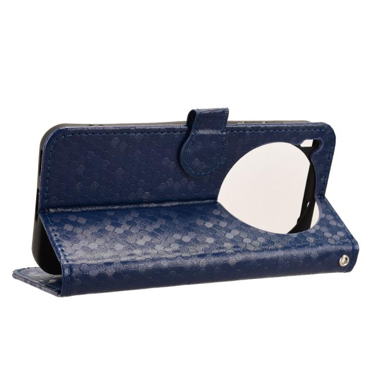 For vivo X300 5G Honeycomb Dot Texture Leather Phone Case
