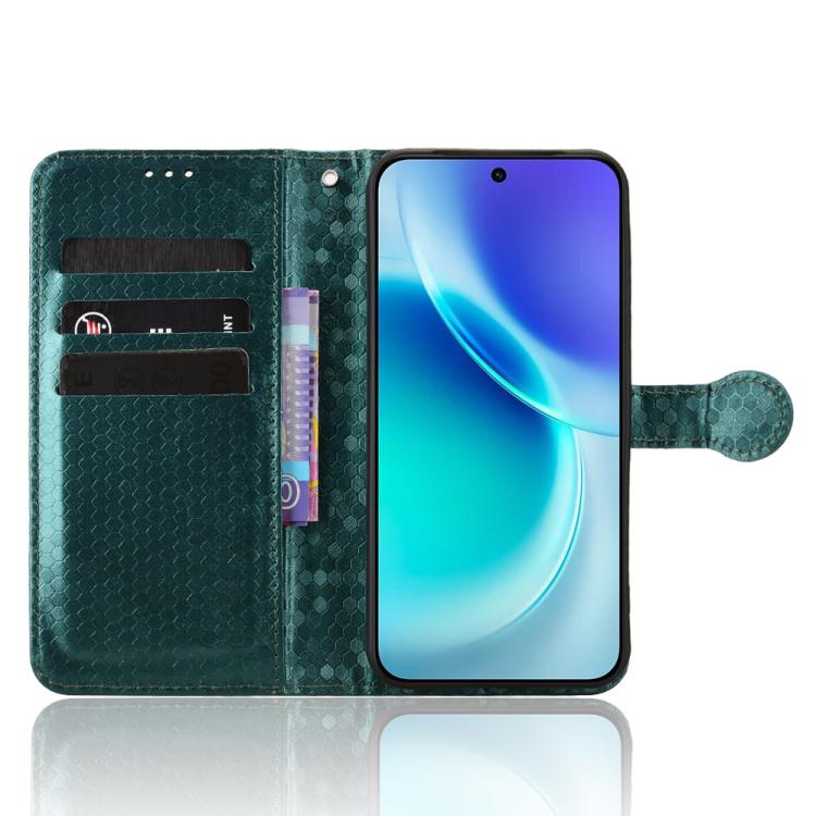 For vivo X300 5G Honeycomb Dot Texture Leather Phone Case