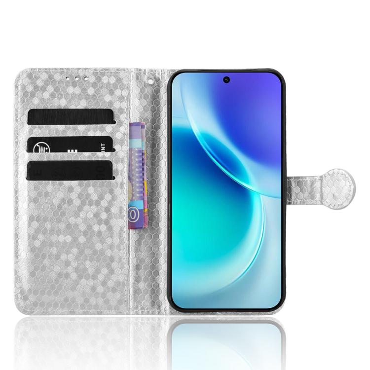 For vivo X300 5G Honeycomb Dot Texture Leather Phone Case