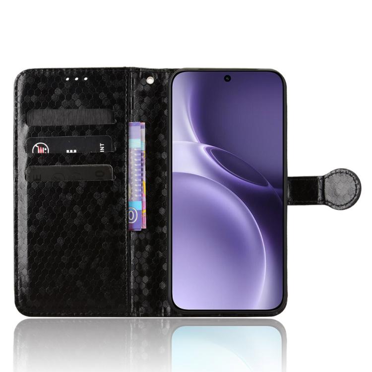 For vivo X300 Pro 5G Honeycomb Dot Texture Leather Phone Case