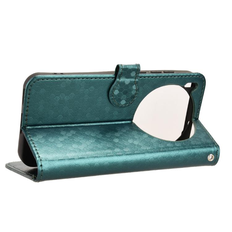 For vivo X300 Pro 5G Honeycomb Dot Texture Leather Phone Case