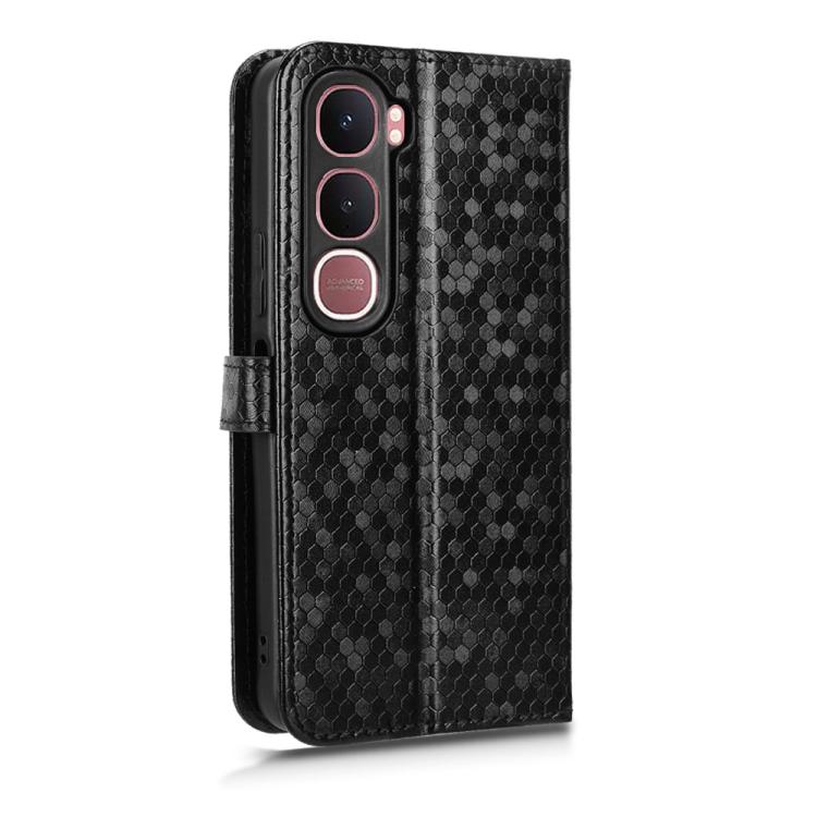 For vivo Y31 5G India / Y21d Global Honeycomb Dot Texture Leather Phone Case