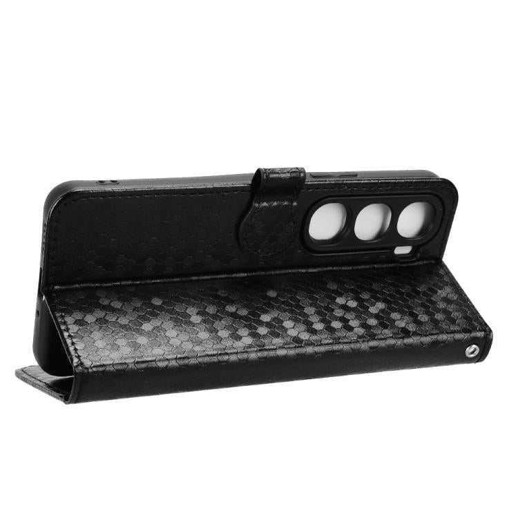 For vivo Y31 5G India / Y21d Global Honeycomb Dot Texture Leather Phone Case