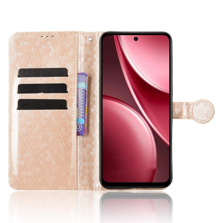 For vivo Y31 5G India / Y21d Global Honeycomb Dot Texture Leather Phone Case