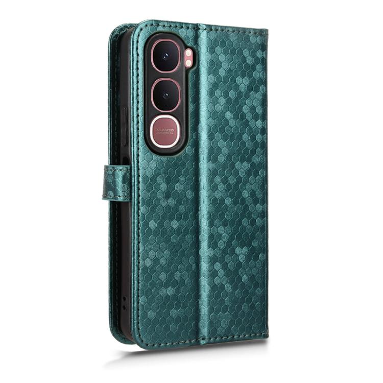 For vivo Y31 5G India / Y21d Global Honeycomb Dot Texture Leather Phone Case
