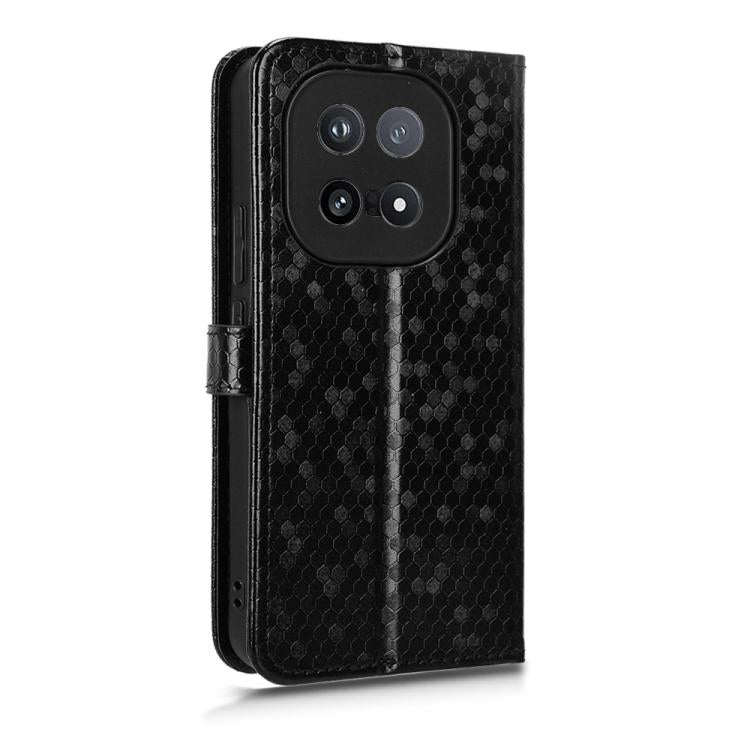 For vivo iQOO 15 Honeycomb Dot Texture Leather Phone Case