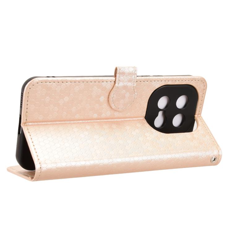 For vivo iQOO 15 Honeycomb Dot Texture Leather Phone Case