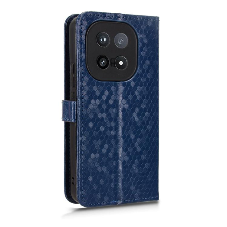 For vivo iQOO 15 Honeycomb Dot Texture Leather Phone Case