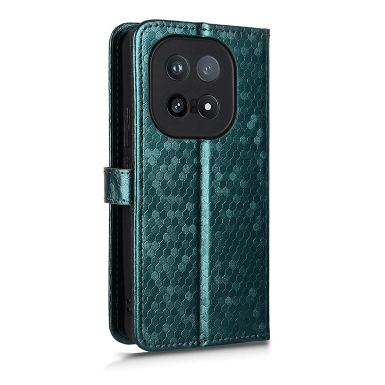 For vivo iQOO 15 Honeycomb Dot Texture Leather Phone Case