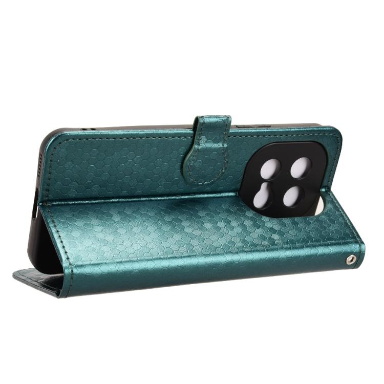 For vivo iQOO 15 Honeycomb Dot Texture Leather Phone Case