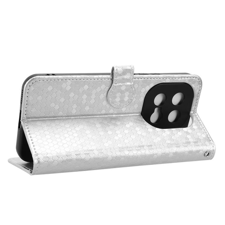 For vivo iQOO 15 Honeycomb Dot Texture Leather Phone Case
