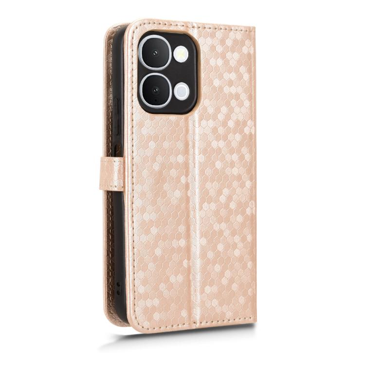For vivo Y31d 4G / Y500i Honeycomb Dot Texture Leather Phone Case
