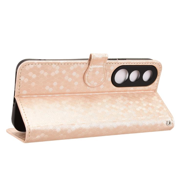 For vivo V70 FE 5G Honeycomb Dot Texture Leather Phone Case