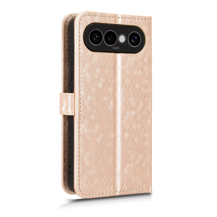 For vivo X300 FE 5G / S50 Pro mimi 5G Honeycomb Dot Texture Leather Phone Case