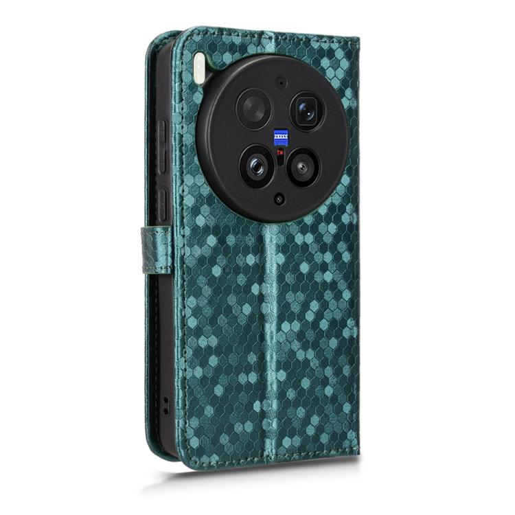 For vivo X300 Ultra Honeycomb Dot Texture Leather Phone Case