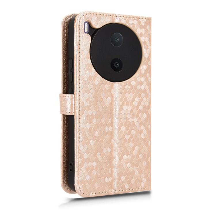 For vivo Y600 Pro 5G Honeycomb Dot Texture Leather Phone Case