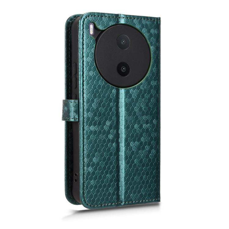 For vivo Y600 Pro 5G Honeycomb Dot Texture Leather Phone Case