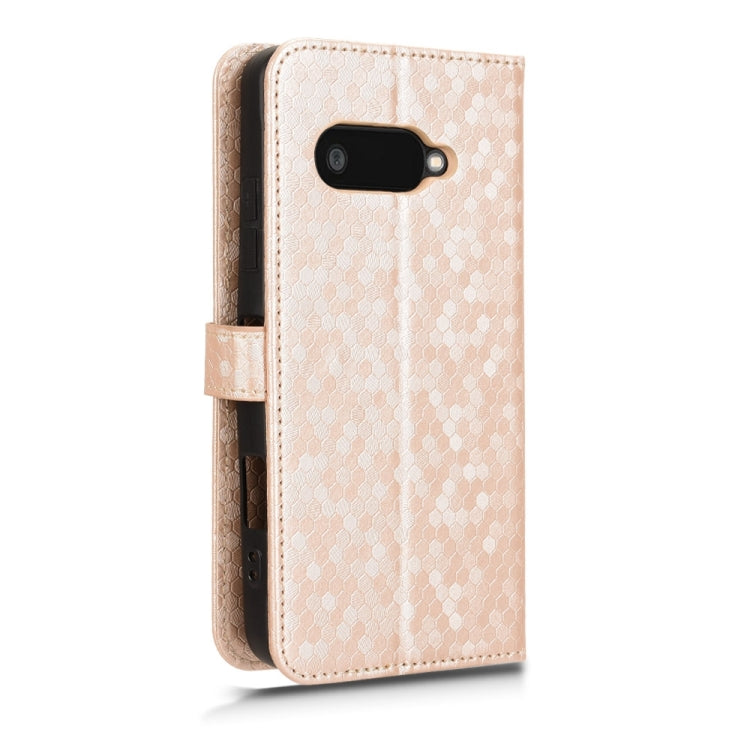 For Kyocera Digno SX4 / BX3 Honeycomb Dot Texture Leather Phone Case