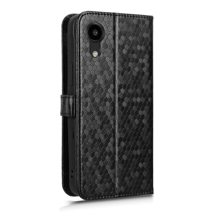 For Kyocera Digno SX5 KC-S306 Honeycomb Dot Texture Leather Phone Case