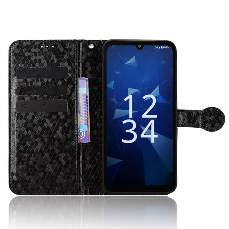 For Kyocera Digno SX5 KC-S306 Honeycomb Dot Texture Leather Phone Case