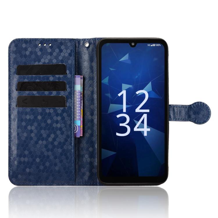 For Kyocera Digno SX5 KC-S306 Honeycomb Dot Texture Leather Phone Case