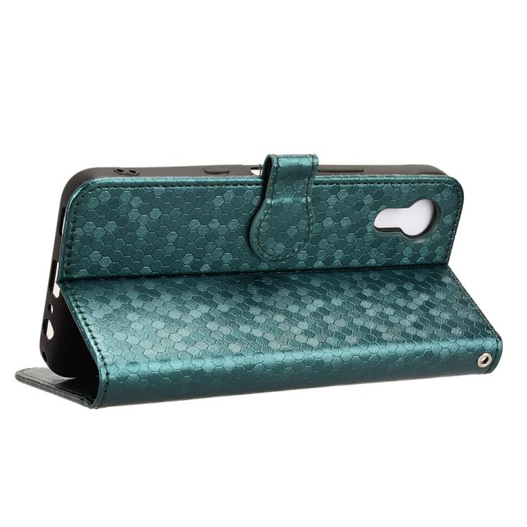For Kyocera Digno SX5 KC-S306 Honeycomb Dot Texture Leather Phone Case
