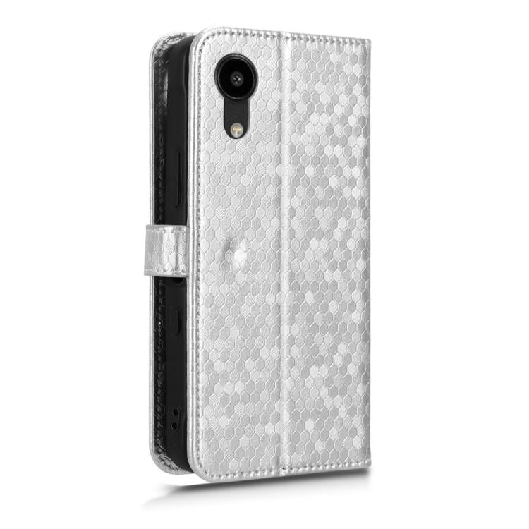 For Kyocera Digno SX5 KC-S306 Honeycomb Dot Texture Leather Phone Case