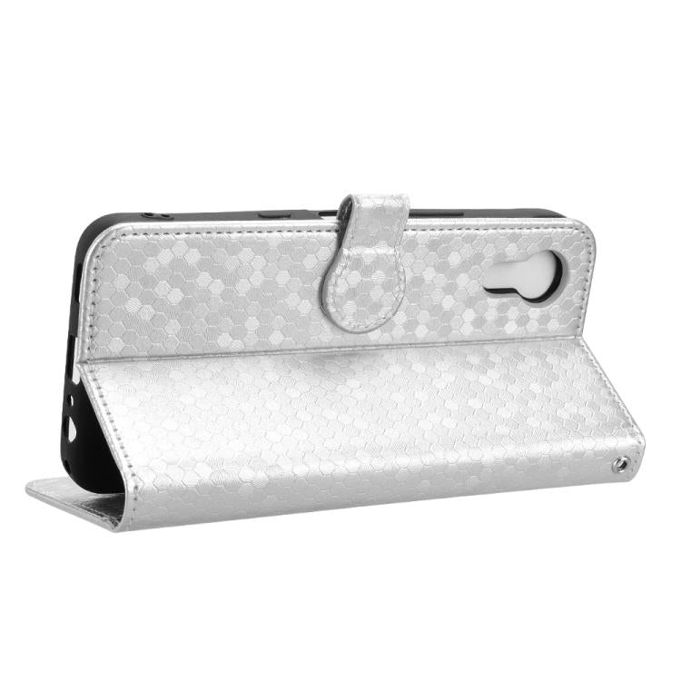 For Kyocera Digno SX5 KC-S306 Honeycomb Dot Texture Leather Phone Case
