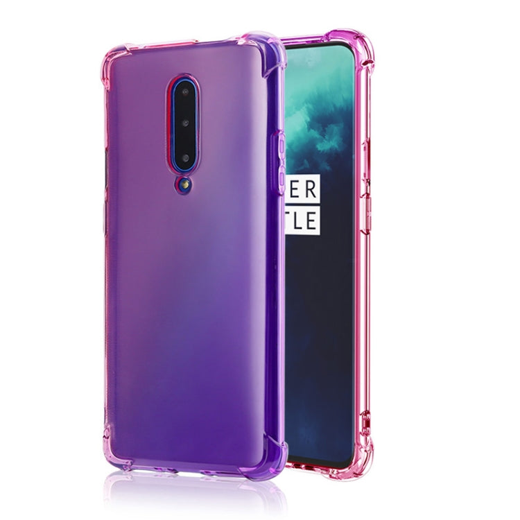 For OnePlus 7 Pro Four-Corner Airbag Shockproof Gradient Color TPU Protective Case