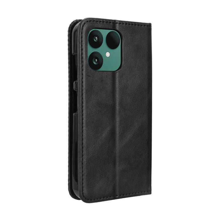 For Fairphone 6 Magnetic Buckle Retro Texture Leather Phone Case