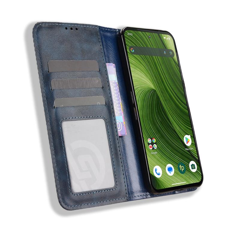 For Fairphone 6 Magnetic Buckle Retro Texture Leather Phone Case