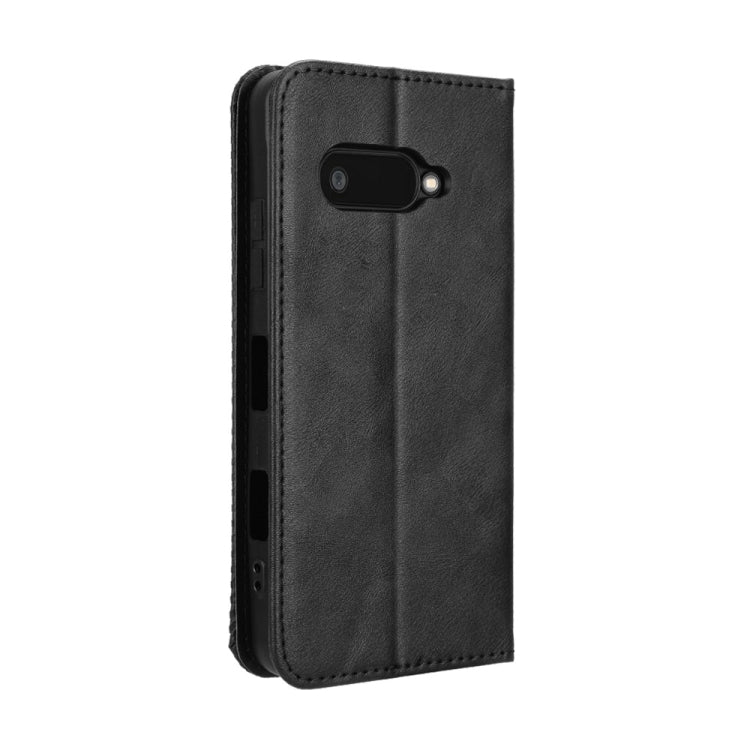 For Kyocera Digno SX4 Magnetic Buckle Retro Texture Leather Phone Case