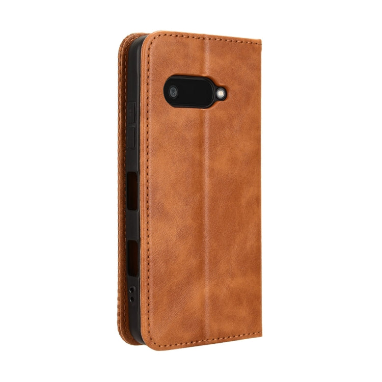 For Kyocera Digno SX4 Magnetic Buckle Retro Texture Leather Phone Case