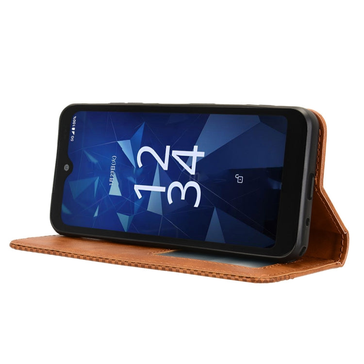 For Kyocera Digno SX4 Magnetic Buckle Retro Texture Leather Phone Case