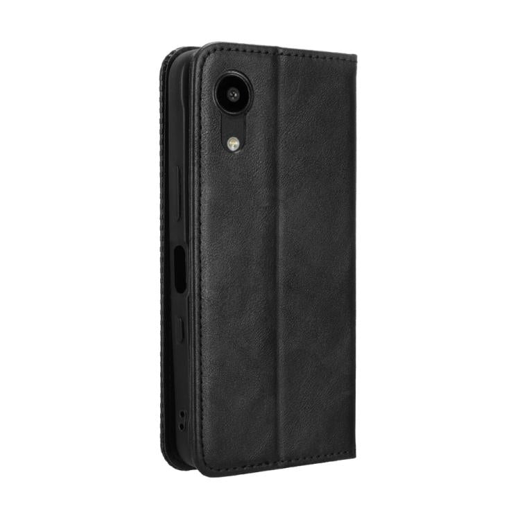 For Kyocera Digno SX5 KC-S306 Magnetic Buckle Retro Texture Leather Phone Case