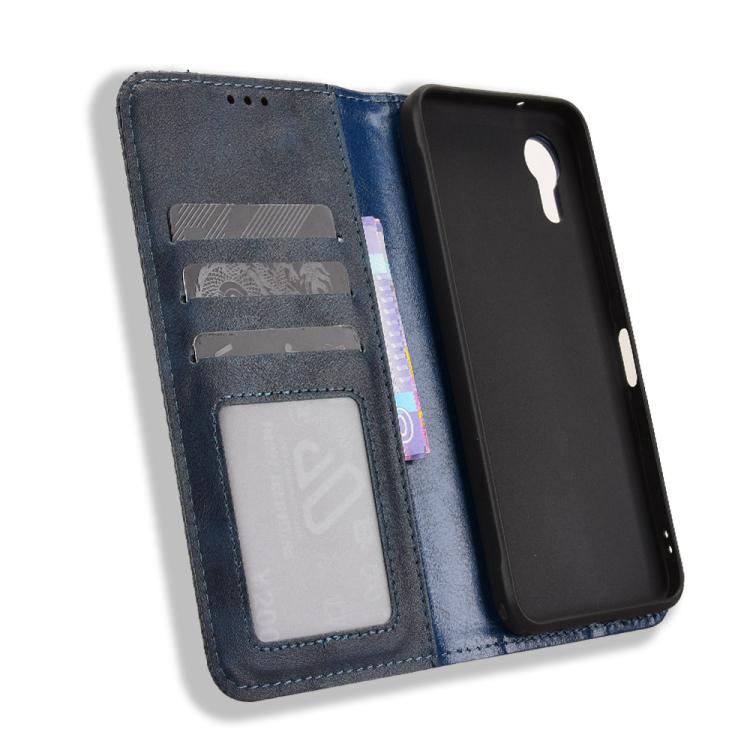 For Kyocera Digno SX5 KC-S306 Magnetic Buckle Retro Texture Leather Phone Case