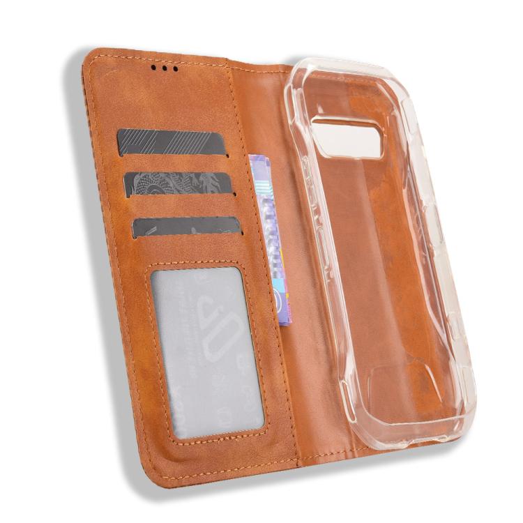 For Kyocera Torque G07 Magnetic Buckle Retro Texture Leather Phone Case