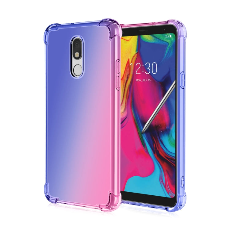 For LG Stylo 5 Four-Corner Airbag Shockproof Gradient Color TPU Protective Case