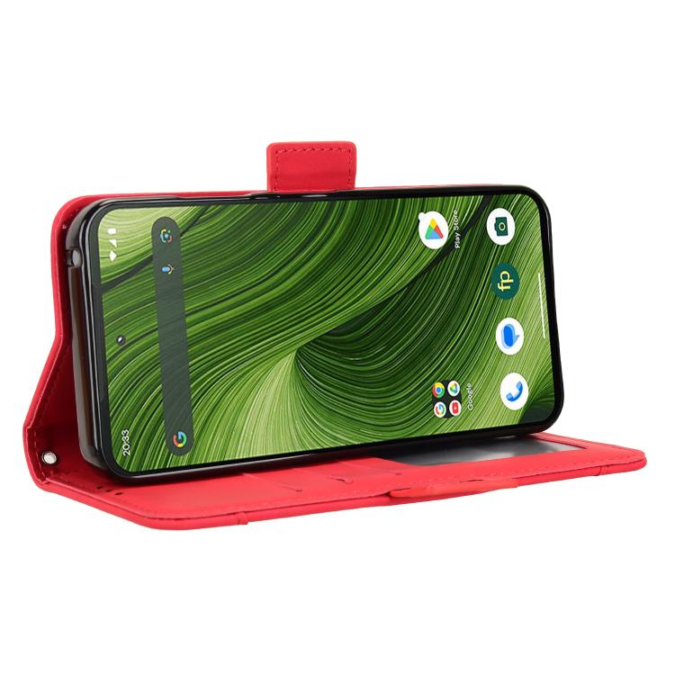 For Fairphone 6 Skin Feel Calf Texture Card Slots Leather Phone Case