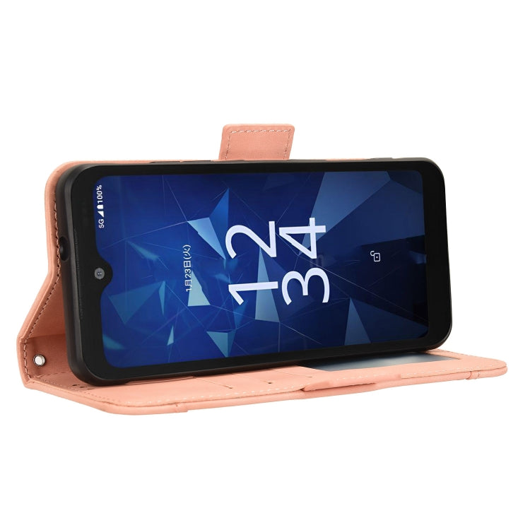 For Kyocera Digno SX4 Skin Feel Calf Texture Card Slots Leather Phone Case