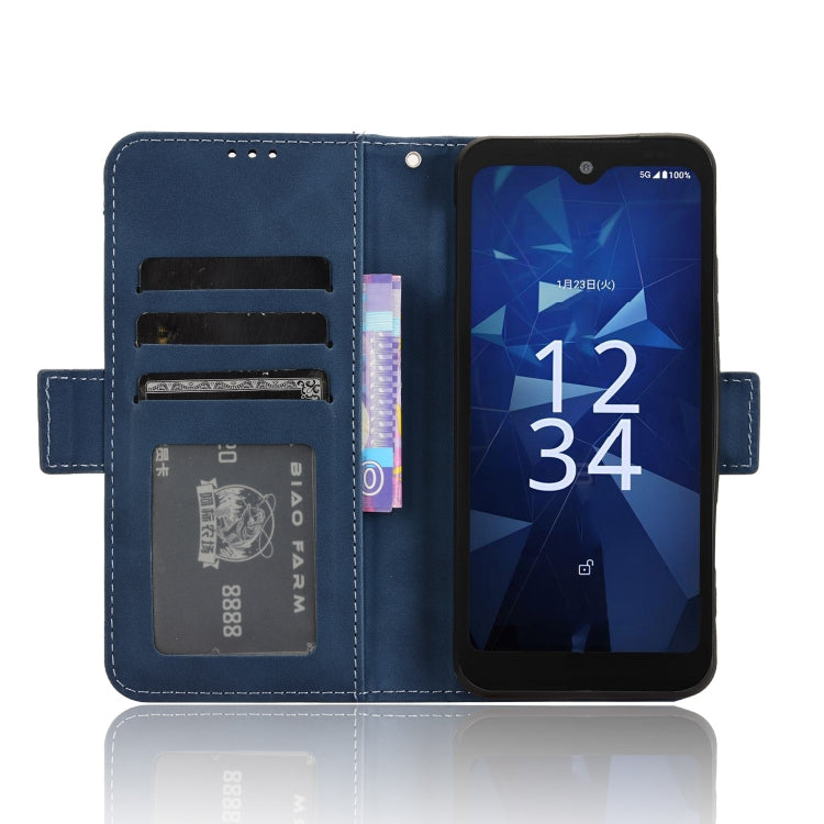 For Kyocera Digno SX4 Skin Feel Calf Texture Card Slots Leather Phone Case